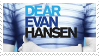 a stamp with the cover of the musical dear evan hansen