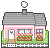pixel art of a little house