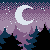 pixel art of a forest